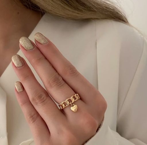 انگشتر فری سایز قلبی ژوپینگ کد 1076